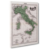 Antica Mappa Italia - Anno 1870